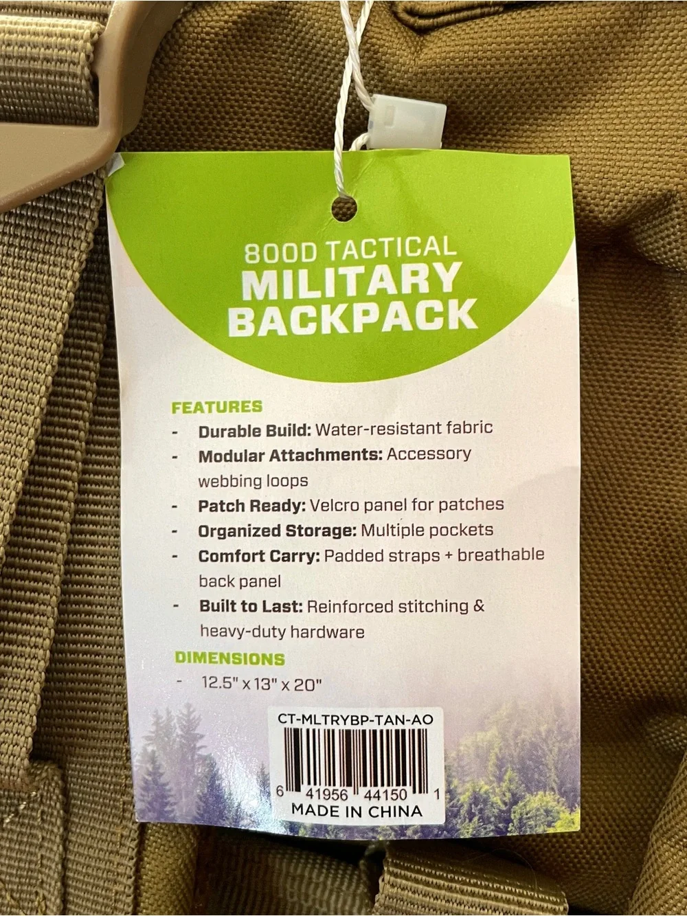 Tactical Backpack with MOLLE